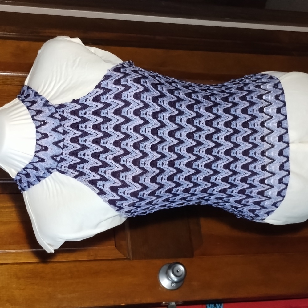 90s Chevron Knit Top (S)